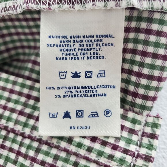 Lands End Canvas Womens Plaid Shirt Dress Size 4 Long Sleeve Button Down Preppy - Picture 4 of 7